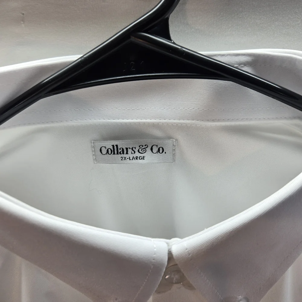 Lot of 3 Collars and Co Men's Size 2XL Polo Dress Shirts New with Tags
